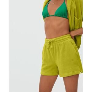 Everlane Key Lie The Terry Short Pull On Terry Cloth Beachy Pockets - Medium